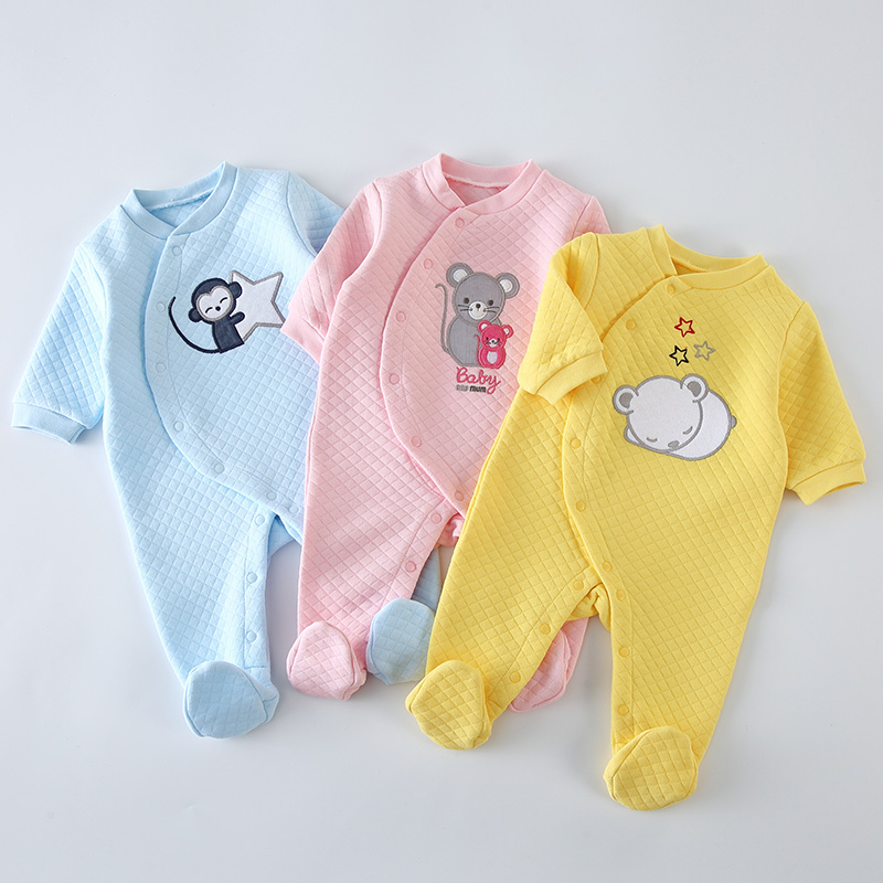 Baby Clothing Gender Neutral - 아기 면 롬퍼 옷 신생아 긴팔