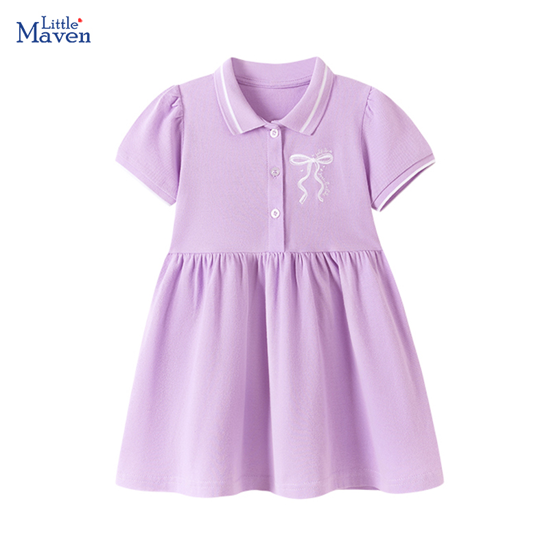 Baby Clothing Knitting Patterns - 리틀 메이븐 드레스 아기 소녀 아동