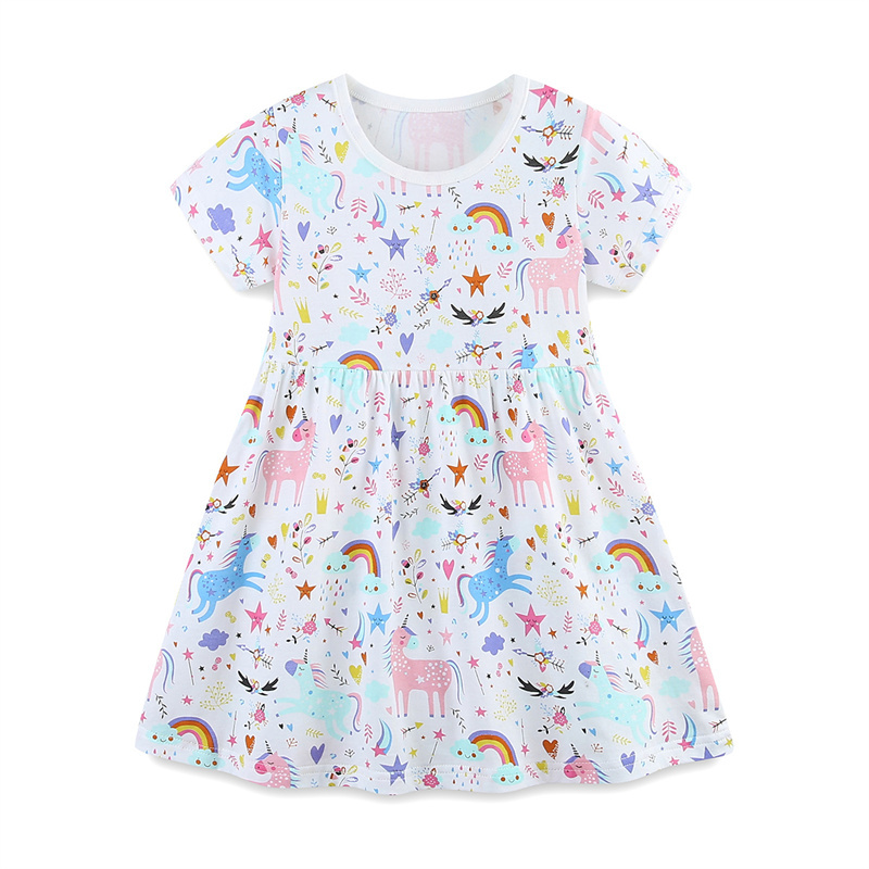 Baby Clothing Knitting Patterns - 2-7T 점핑 미터 레인보우 반팔 아기