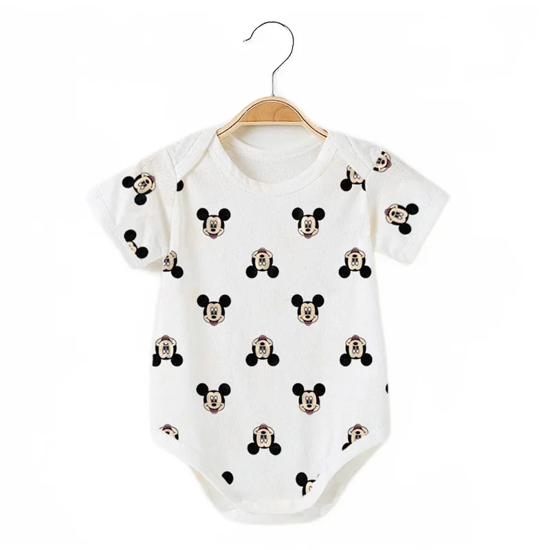 Baby Clothing Clearance - 유니섹스 베이비 롬퍼 만화 미키 짧은