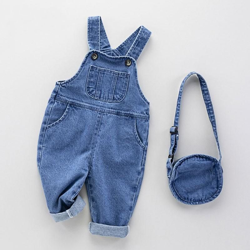 Baby Overall Denim - 아기 패션 다목적 청바지 오버올 봄