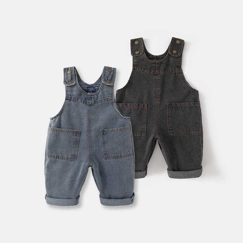 Baby Overall Denim - 2026년 신상 한국판 소프트 워싱 데님