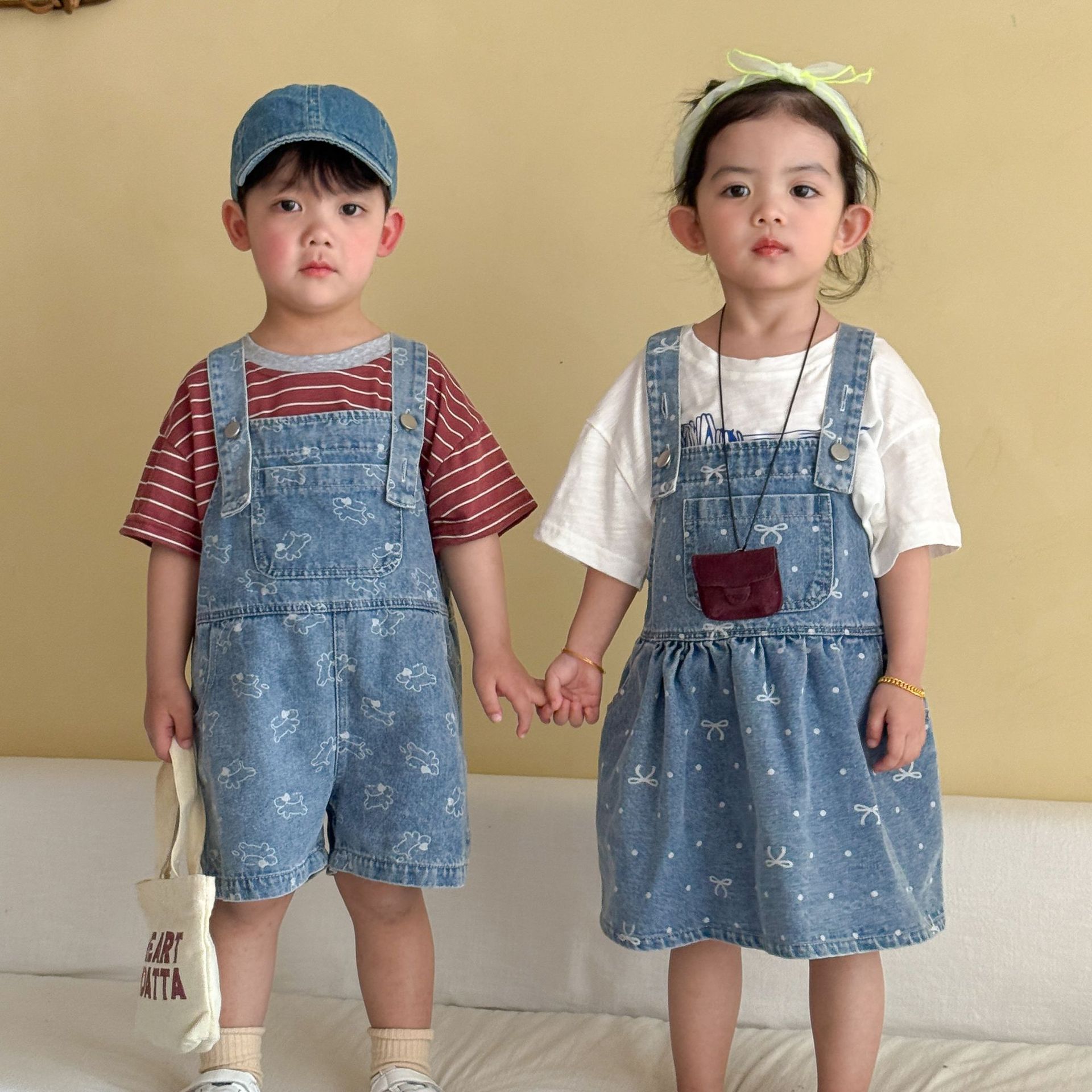 Baby Overall Denim - 2026 여름 새로운 어린이 데님 오버올