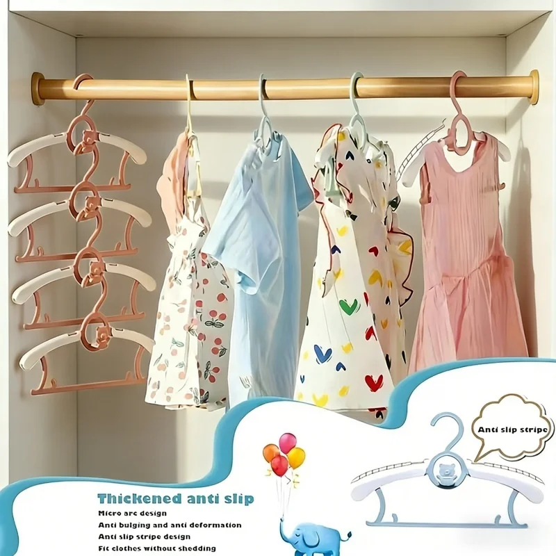 Baby Clothing Wardrobe - 30개입 PP 플라스틱 아기 옷걸이, 접이식