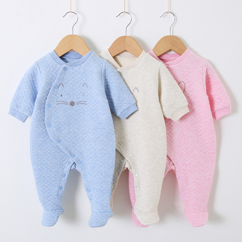 아기 면 롬퍼 옷 신생아 긴팔 유니섹스 우주복 파자마  - Baby Clothing Gender Neutral 리뷰 및 가격