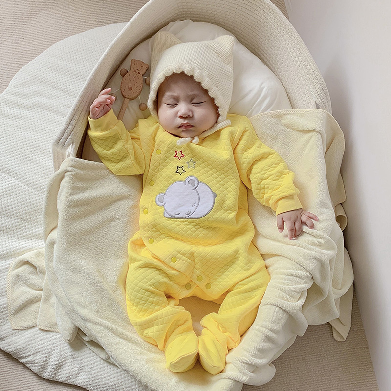 아기 면 롬퍼 옷 신생아 긴팔 유니섹스 우주복 파자마  - Baby Clothing Gender Neutral 리뷰 및 가격