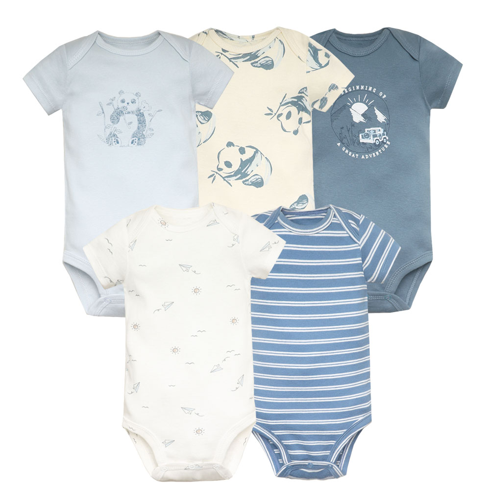 5 개/몫 아기 Bodysuit 패션 소녀 옷 면화 신 - Baby Clothing Gender Neutral 리뷰 및 가격
