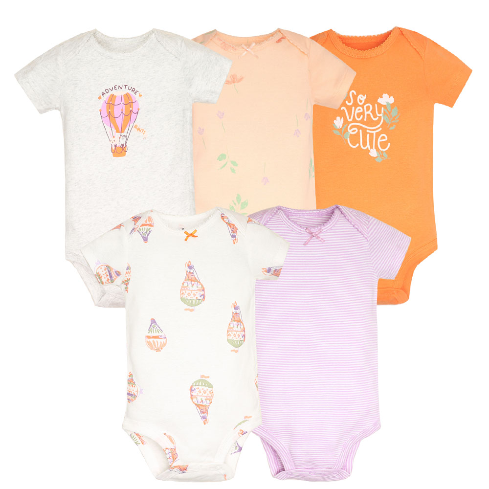 5 개/몫 아기 Bodysuit 패션 소녀 옷 면화 신 - Baby Clothing Gender Neutral 리뷰 및 가격