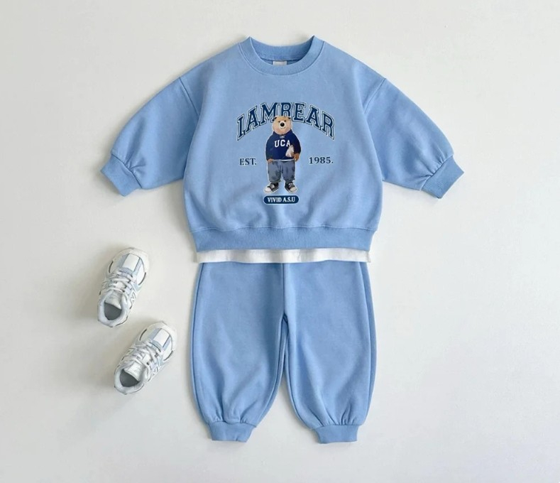 아기 다목적 만화 패턴 운동복 세트 어린이 긴 소매 운 - Baby Clothing Knitting Patterns 리뷰 및 가격