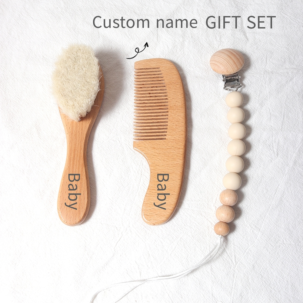맞춤 아기 이름 선물 세트, 매우 부드러운 아기 브러쉬 - Newborn Gift Set 리뷰 및 가격