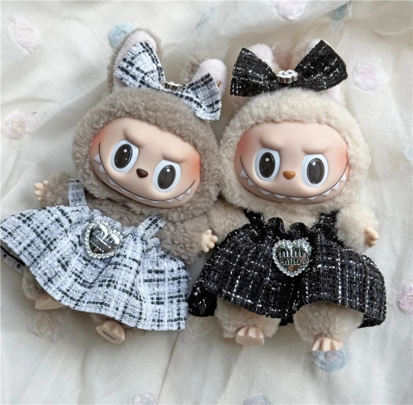 15 17cm 라부부 인형용 귀여운 치마 의상 컬러풀  - Baby Clothing Accessories 리뷰 및 가격