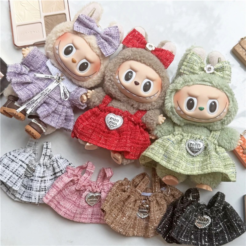 15 17cm 라부부 인형용 귀여운 치마 의상 컬러풀  - Baby Clothing Accessories 리뷰 및 가격