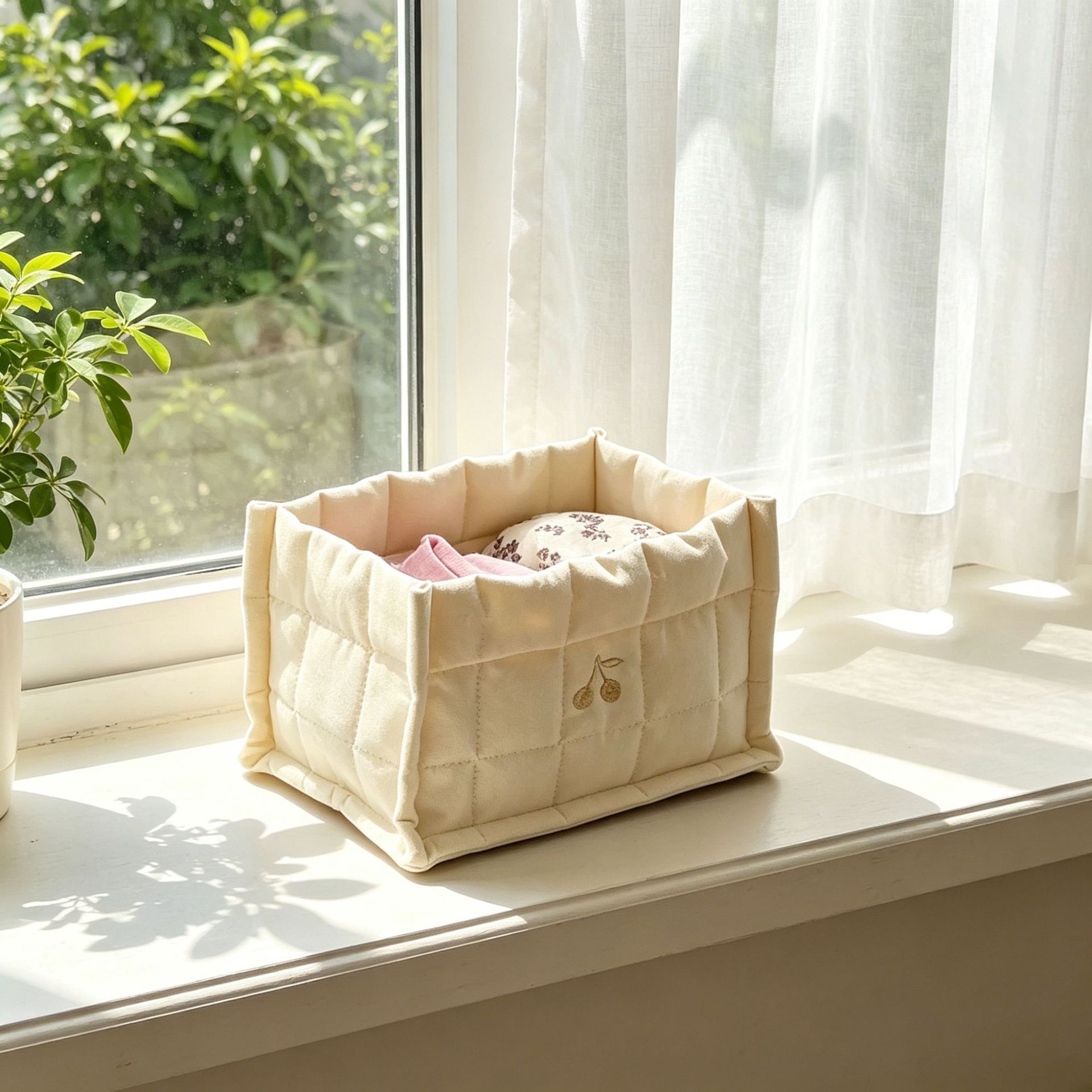 체리 자수 아기 기저귀 보관 가방 플래드 퀼트 코튼 아 - Baby Clothing Clearance 리뷰 및 가격