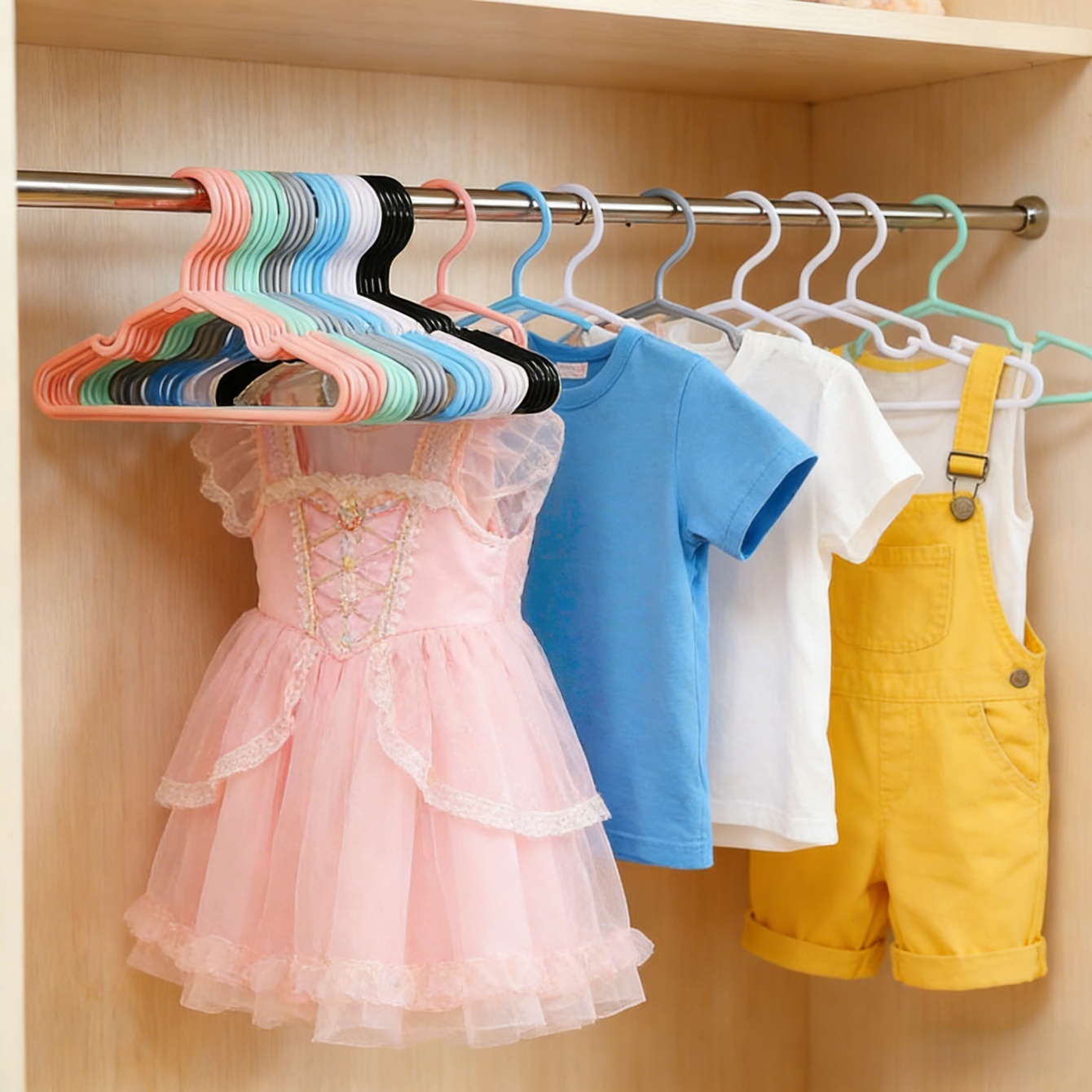유아 및 어린이를 위한 미끄럼 방지 옷걸이 10/20개 - Baby Clothing Wardrobe 리뷰 및 가격