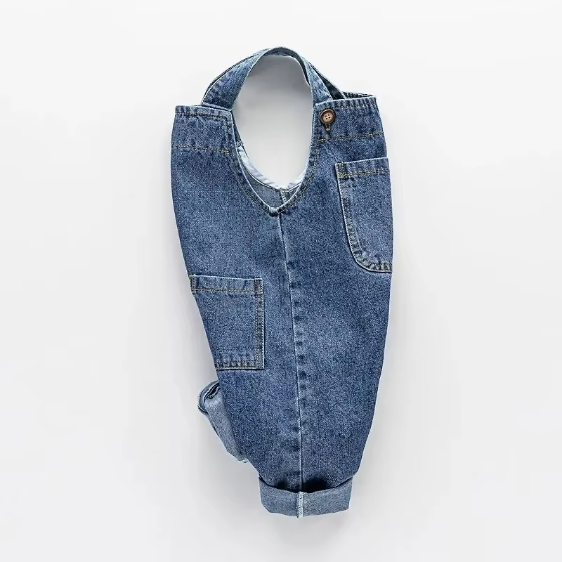 봄과 가을 새로운 어린이 캐주얼 데님 작업복 소년과 소 - Baby Overall Denim 리뷰 및 가격