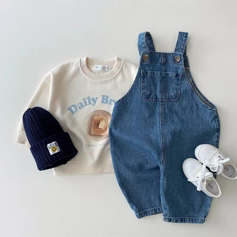 유아 여아 스트랩 바지 단색 유아 남아 다용도 캐주얼  - Baby Overall Denim 리뷰 및 가격