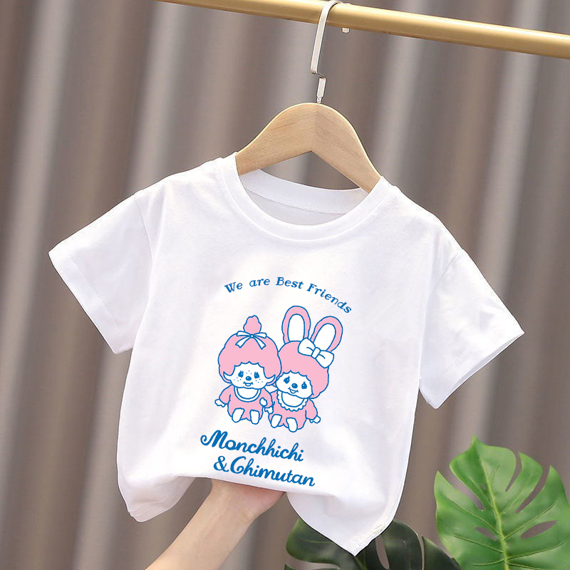 Monchhichi 키즈 티셔츠 애니메이션 피규어 소년 - Baby Clothing Accessories 리뷰 및 가격