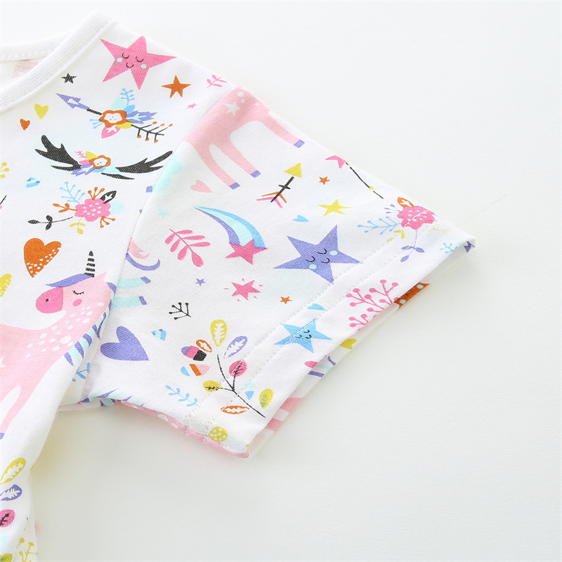 2-7T 점핑 미터 레인보우 반팔 아기 공주 드레스 여 - Baby Clothing Knitting Patterns 리뷰 및 가격