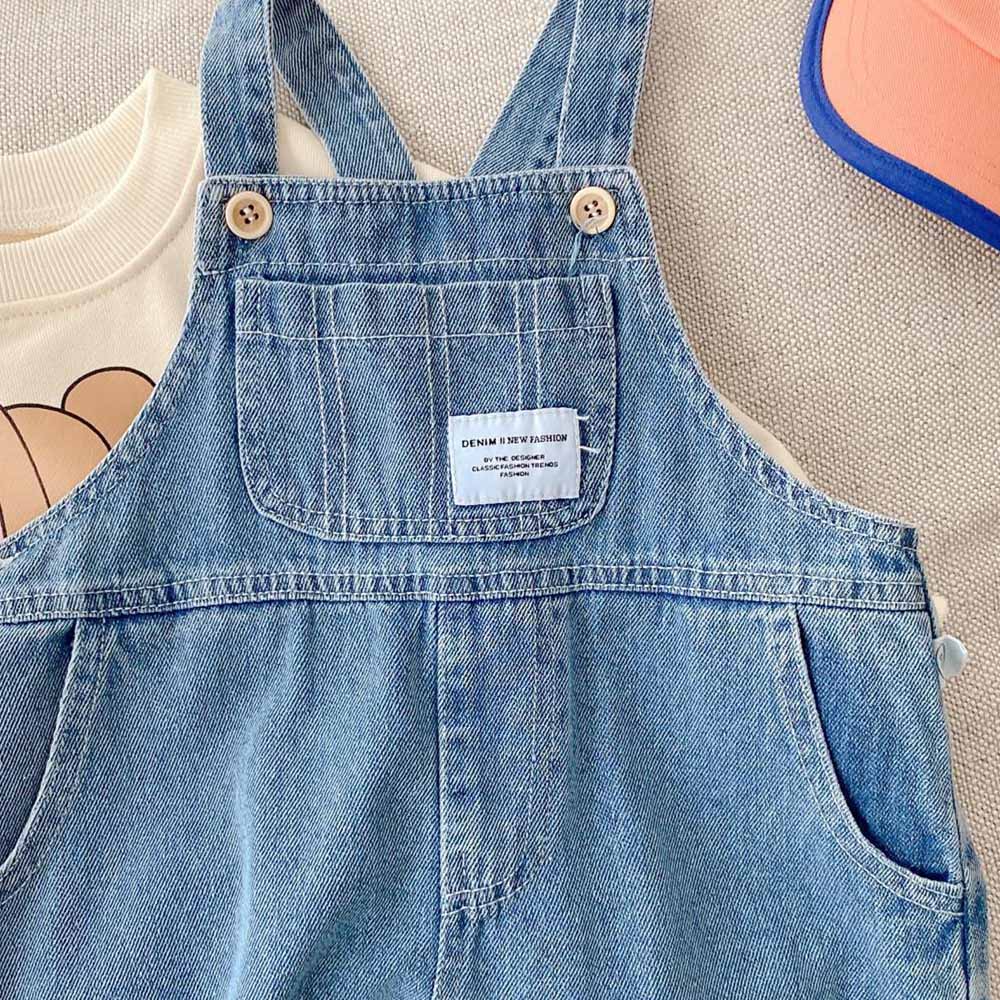 여아 점프 슈트 블루 데님 솔리드 컬러 코튼 봄 가을  - Baby Overall Denim 리뷰 및 가격