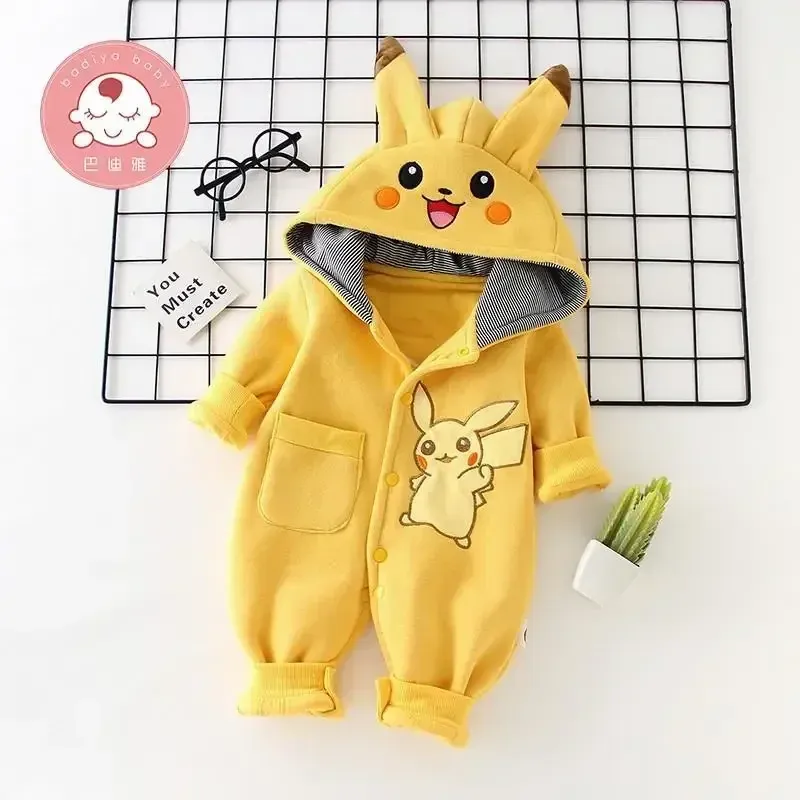 만화 포켓 몬스터 아기 잠옷 신생아 귀여운 겨울 긴팔  - Baby Clothing Products 리뷰 및 가격