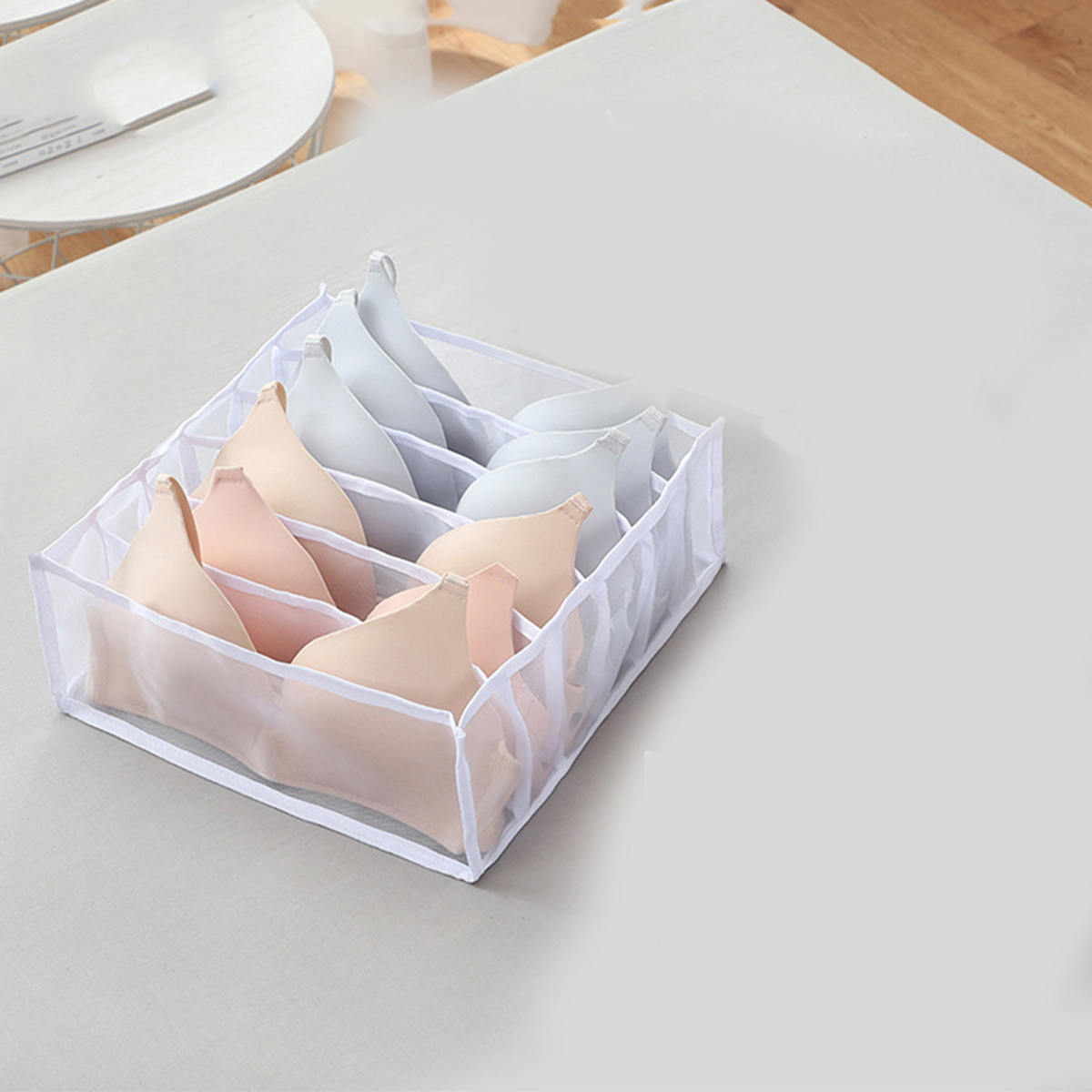 집 보관 상자 나일론 메쉬 아기 하이브 서랍 주최자 룸 - Baby Clothing Clearance 리뷰 및 가격