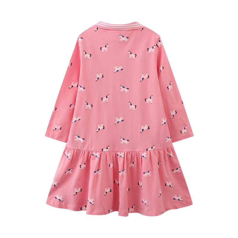 점핑 미터 2-7세 여아용 긴팔 드레스 아이스크림 프린 - Baby Clothing Knitting Patterns 리뷰 및 가격