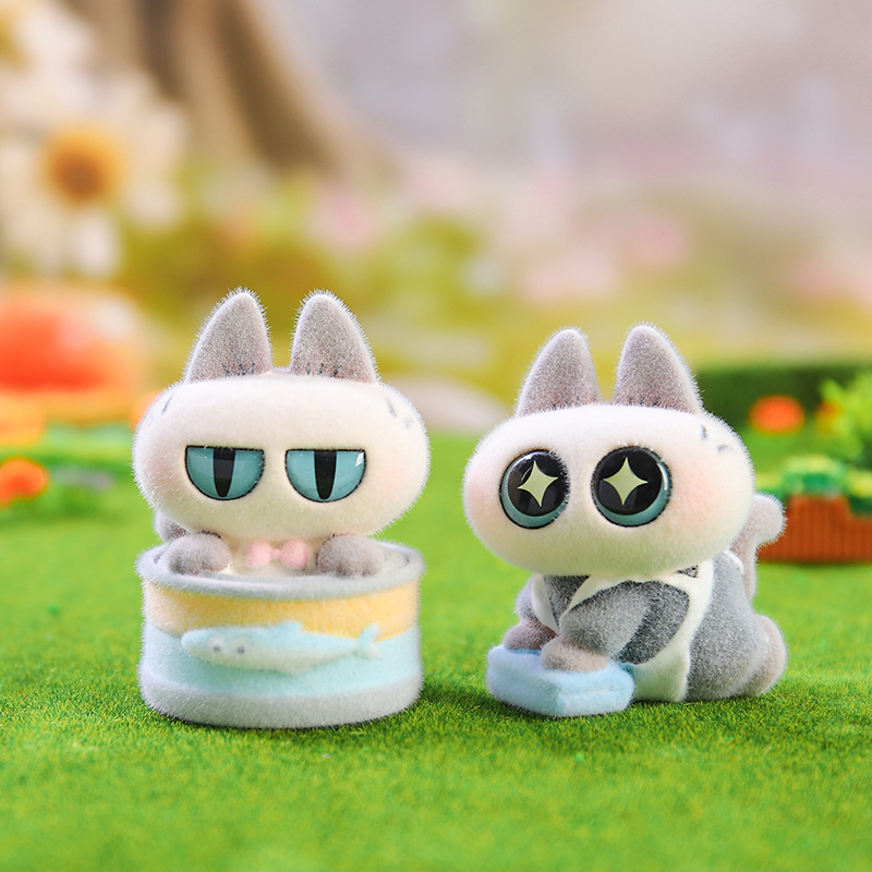 8개/세트 재고 있음 새로운 귀여운 샴 고양이 플로킹  - Newborn Gift Set 리뷰 및 가격