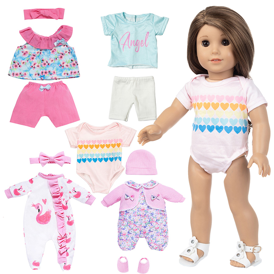 18 인치 다시 태어난 인형을위한 인형 옷 45cm 신 - Baby Clothing Products 리뷰 및 가격