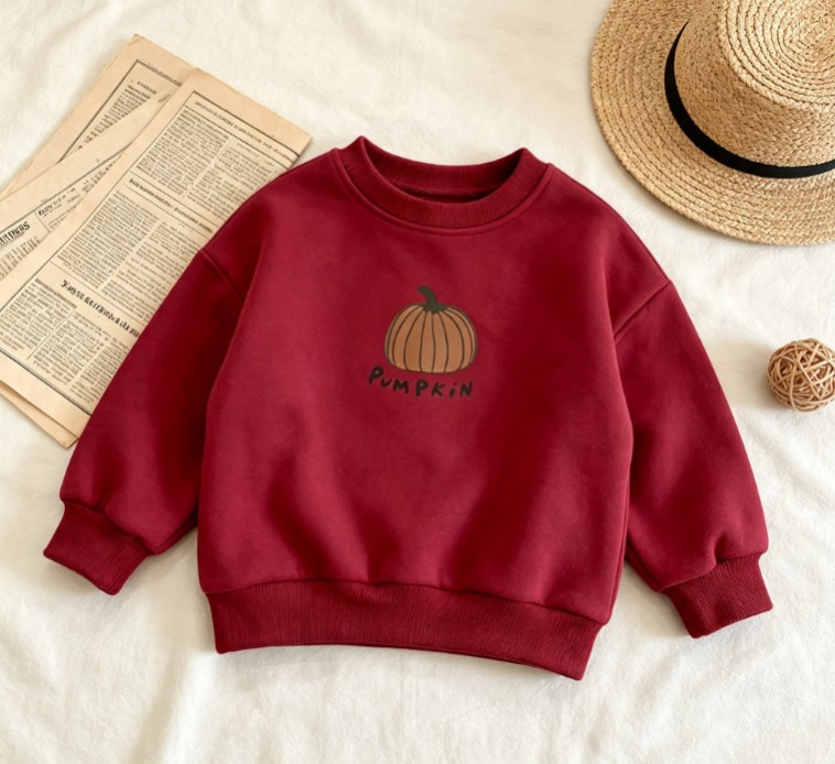 아기용 캐주얼 스웨트셔츠, 미니멀리스트 호박 패턴 상의 - Baby Clothing Knitting Patterns 리뷰 및 가격