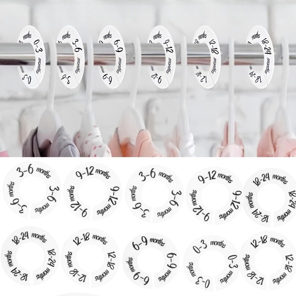 68/9개 구성의 옷걸이 정리용 아기 옷 사이즈 분리기 - Baby Clothing Wardrobe 리뷰 및 가격