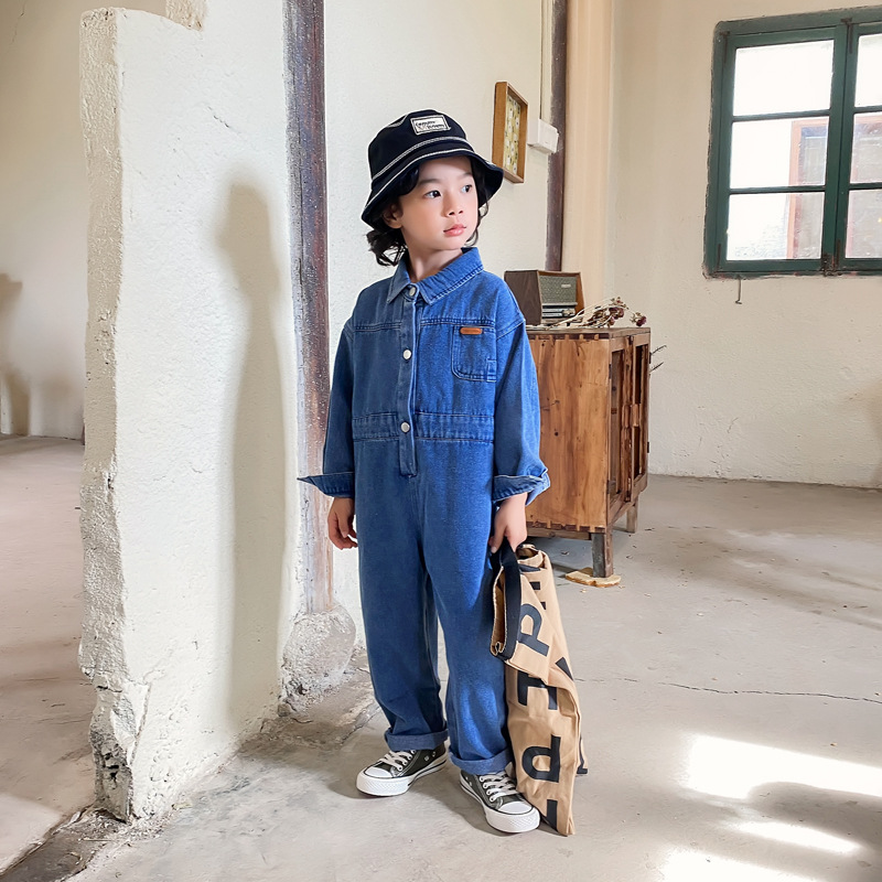 아동용 데님 작업복, 아동용 청바지 롬퍼, 유아 소년  - Baby Overall Denim 리뷰 및 가격