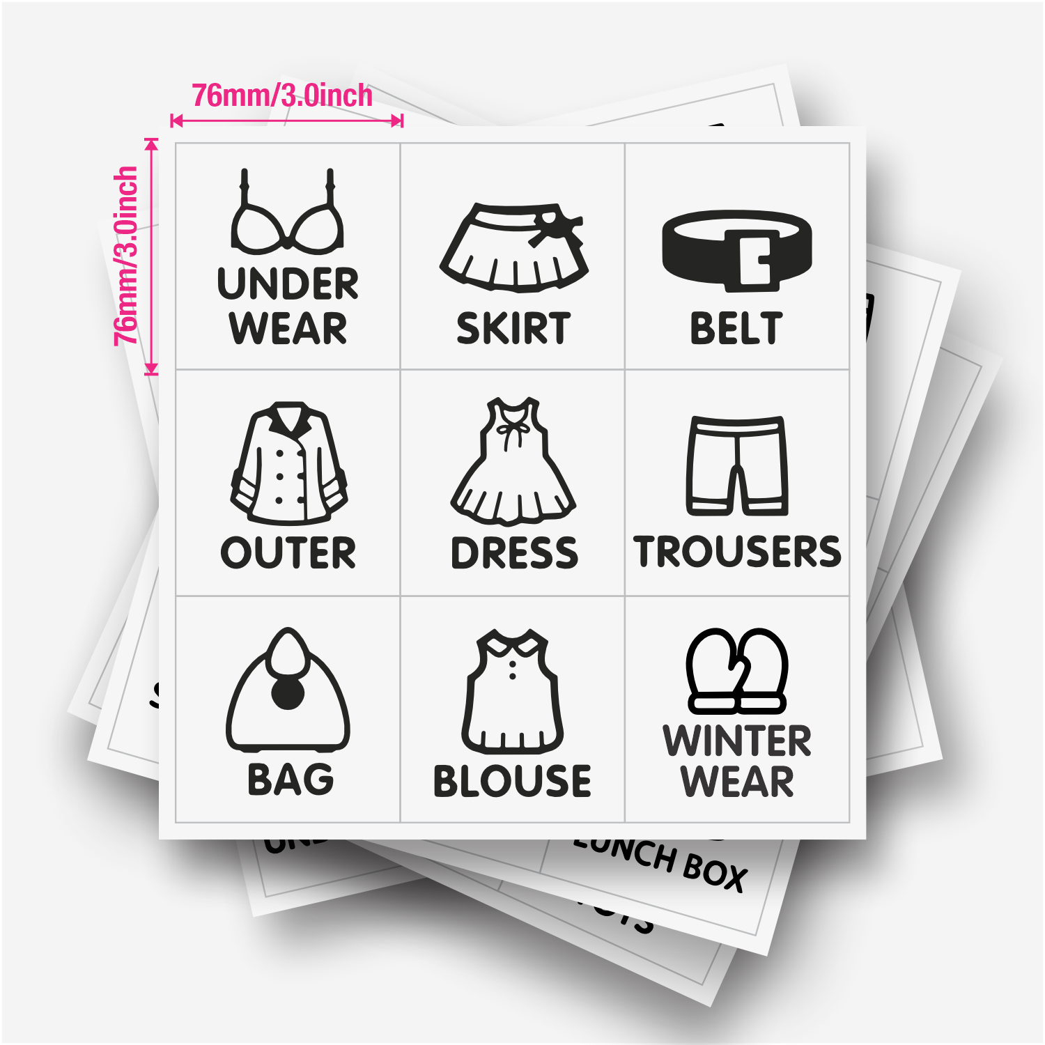 9개/시트, 옷장 정리 라벨, 옷장 의류 라벨 스티커, - Baby Clothing Wardrobe 리뷰 및 가격
