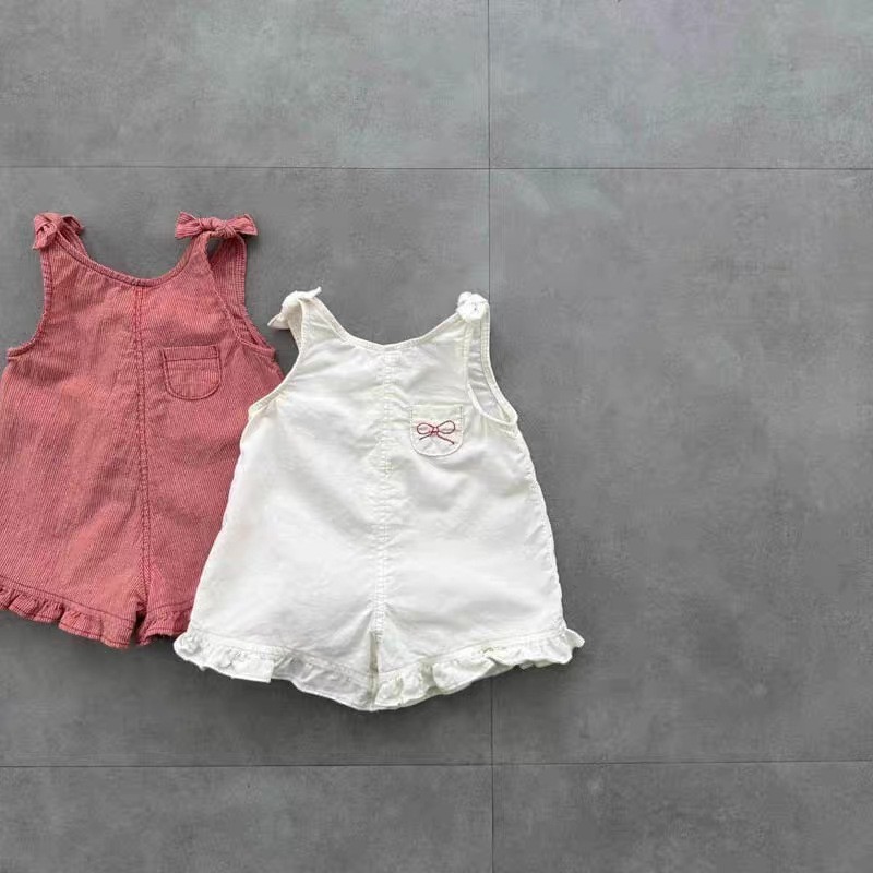 HY2831 여아 여름 롬퍼 (턱받이와 반바지 포함)  - Baby Clothing Discount 리뷰 및 가격
