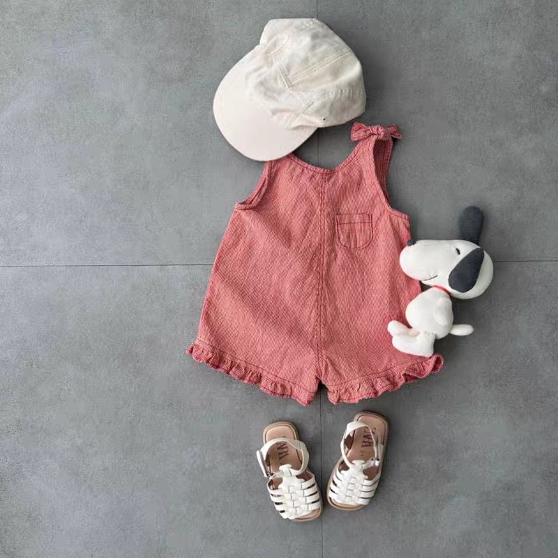 HY2831 여아 여름 롬퍼 (턱받이와 반바지 포함)  - Baby Clothing Discount 리뷰 및 가격