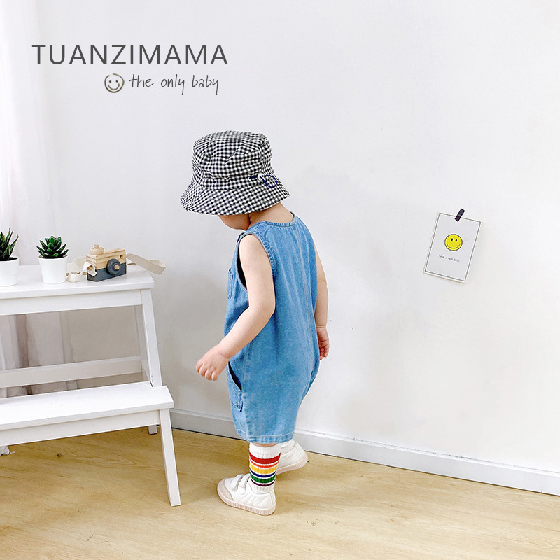 2026년 여름 한국 스타일 민소매 데님 베이비 롬퍼  - Baby Overall Denim 리뷰 및 가격